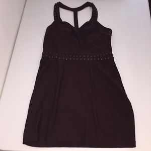 Boutique Brown dress with beading